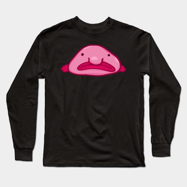 Blobfish Long Sleeve T-Shirt by manydoodles